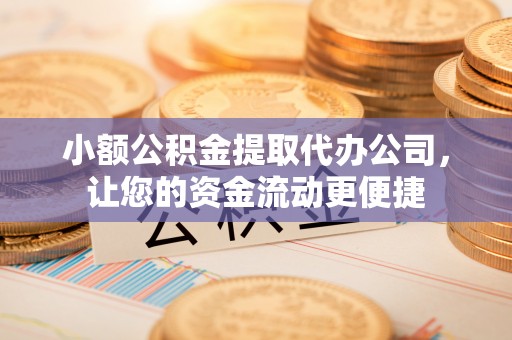 凭祥小额公积金提取代办公司，让您的资金流动更便捷