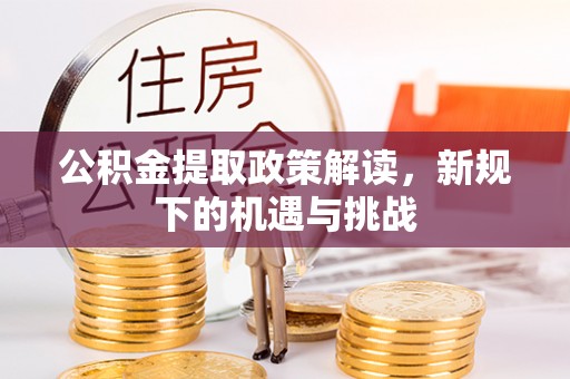 凭祥公积金提取政策解读，新规下的机遇与挑战