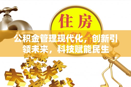 凭祥公积金管理现代化，创新引领未来，科技赋能民生