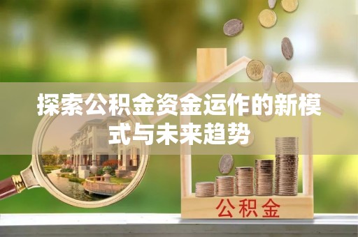 凭祥探索公积金资金运作的新模式与未来趋势