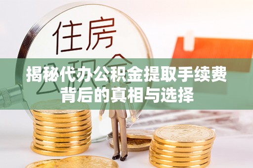 凭祥揭秘代办公积金提取手续费背后的真相与选择